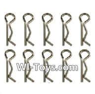 Wltoys 24438 Parts-R-Shape Pin(0.7×12mm)-10pcs-K989-11,1/24 Wltoys 24438 RC Car Spare Parts Replacement Accessories